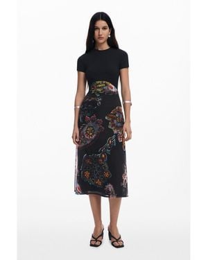 Desigual Dress Designed By Mr. Christian Lacroix - Black