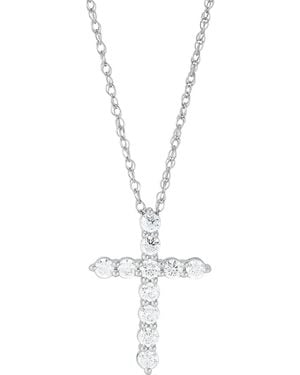 Grown With Love Lab Grown Diamond Cross Pendant Necklace (1 Ct. T.w. - White