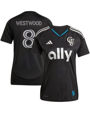 adidas Ashley Westwood Charlotte Fc 2025 Fortress Kit Replica Player Jersey - Black