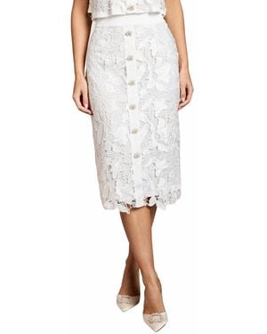 Coast Lace Pencil Skirt - White