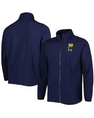 Under Armour Notre Dame Fighting Irish Squad 3.0 Full-zip Jacket - Blue