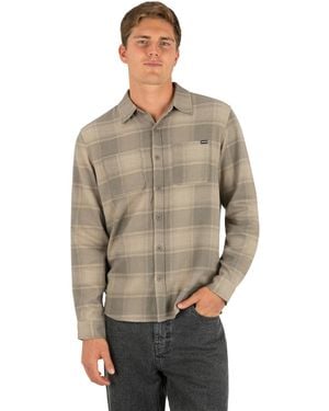 Hurley Eugene Flannel Long-sleeve Shirt - Gray