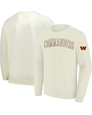 Profile Washington Commanders Big Tall Fleece Sweatshirt - White