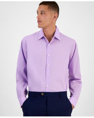 Club Room Regular-fit Dress Shirt - Purple