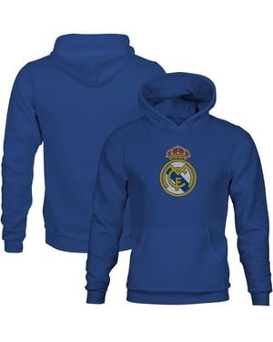 1863fc Big Boys And Girls Real Madrid Color Badge Fleece Hoodie - Blue