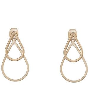 Bearfruit Jewelry Brass Tabitha Vintage Layered Earring Jackets - Metallic