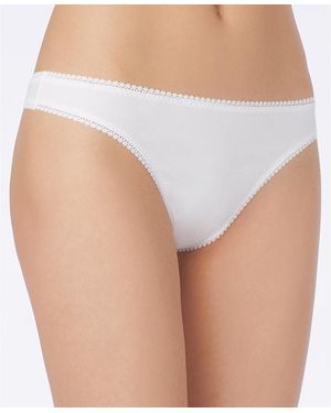 On Gossamer Cabana Cotton Thong Underwear 1412 - White