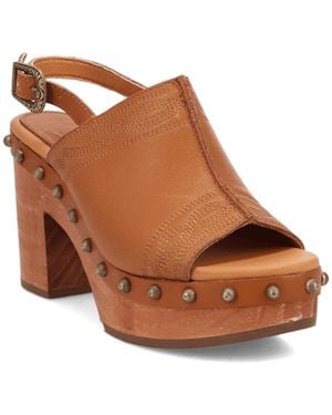 Dingo Clover Wooden Sandal - Brown