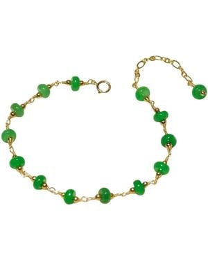 seree Jillian — Jade Beaded Bracelet - Blue