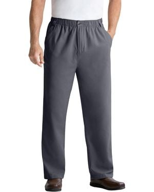 Kingsize Big & Tall Knockarounds Full-elastic Waist Pants - Gray