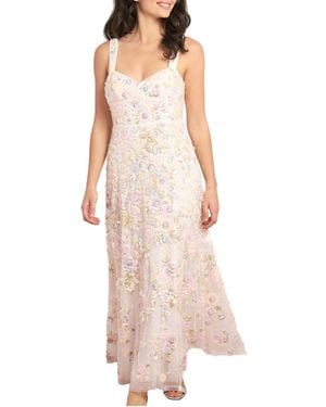 Needle & Thread Sequin Paradise Sweetheart Ankle Gown - Pink
