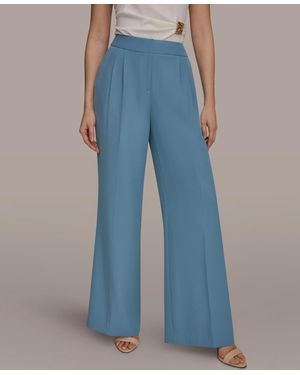 Donna Karan High-waist Mid Rise Pants - Blue