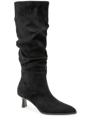 Kensie Ulysse Slouch Knee-high Kitten Heel Boot - Black