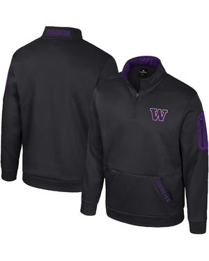 Colosseum Athletics Washington Huskies Mainframe Quarter-zip Fleece Jacket - Blue