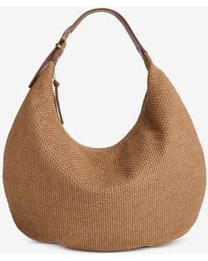 On 34th Joenii Extra-large Straw Hobo Bag - Brown