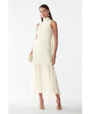 ST MRLO Oro Midi Dress - White