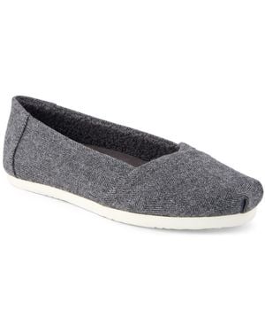 TOMS Alpargata Slip On Ballet Flats - Gray