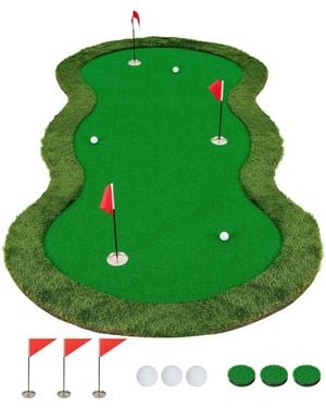 Skonyon 5 X 10 Feet Golf Practice Putting Mat - Green