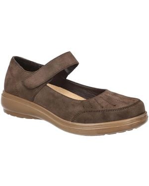 Easy Street Slater Mary Jane Flats - Brown