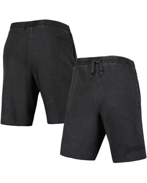 Mitchell & Ness Los Angeles Lakers French Terry Tonal Fleece Shorts - Black