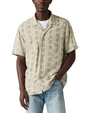 Levi's Relaxed-fit Camp Collar Shirt - Natural