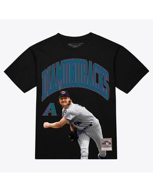 Mitchell & Ness Mitchell Ness Randy Johnson Arizona Diamondbacks Photo Arch Player Graphic T-shirt - Black