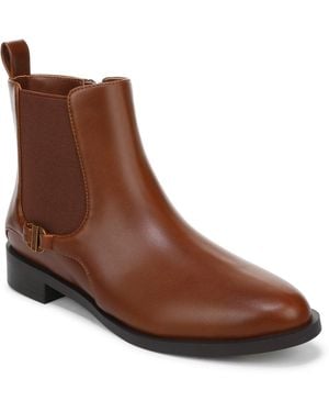 Giani Bernini Memory Foam Block Heel Chelsea Booties - Brown