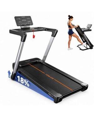 Fed Fitness Tm2 Foldable Treadmill With Quiet Brushless Motor - Metallic