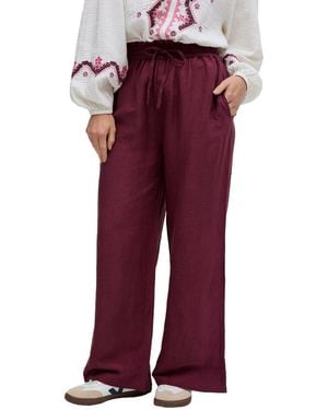 Raffya Paulina Wide Leg Trouser - Red