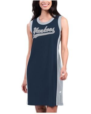 Starter Navy Philadelphia Phillies Slam Dunk Tank Sneaker Dress - Blue
