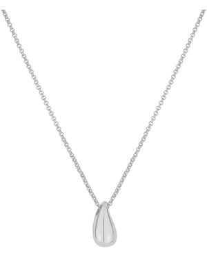 And Now This Teardrop Pendant Necklace - Metallic