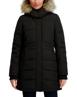 Nautica Hooded Puffer Coat - Black