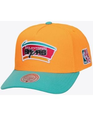 Mitchell & Ness Orange San Antonio Spurs Hardwood Classics Legendary Away Pro-pinch Adjustable Hat
