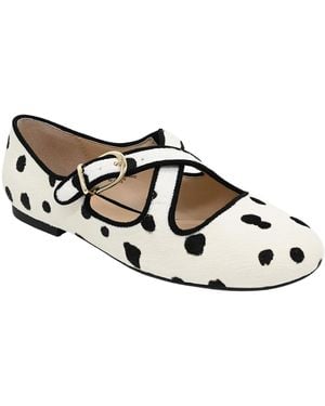 On 34th Minniee Strappy Mary Jane Flat Shoes - Black