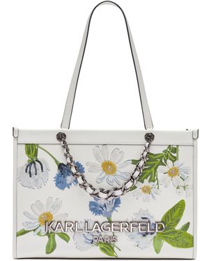 KARL LAGERFELD Savoie Large Tote Bag - Metallic