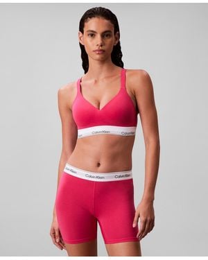 Calvin Klein Full Coverage Lift Bralette - Red