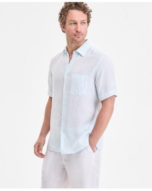 Club Room 100% Linen Shirt - White