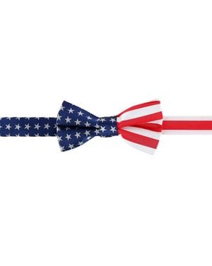 Trafalgar America's Old Glory Silk Bow Tie - Blue