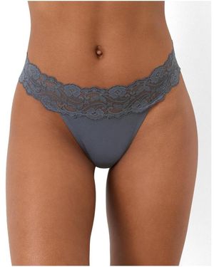 Pact Lace Waist Thong 3-pack - Blue
