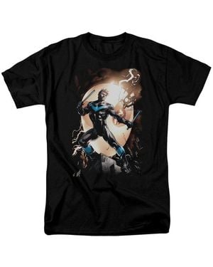 Batman Nightwing Against Owls Short Sleeve Tee / T-shirt - Black