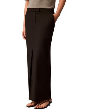 Calvin Klein Tropical Bi-stretch Pencil Skirt - Black
