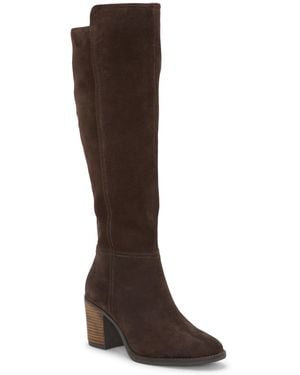 Lucky Brand Bonnay Extra Wide Calf Knee-high Dress Boots - Brown