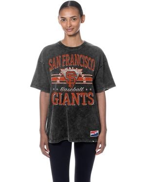 KTZ San Francisco Giants Oversized Boyfriend T-shirt - Black