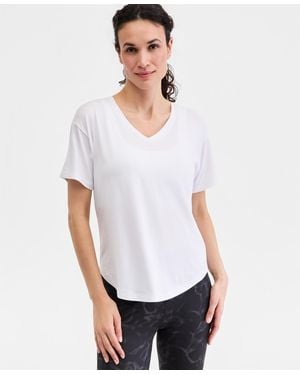 ID Ideology V-neck Short-sleeve Performance Tee - White