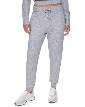 DKNY Cozy Cable Sweater High-waist sweatpants - Blue