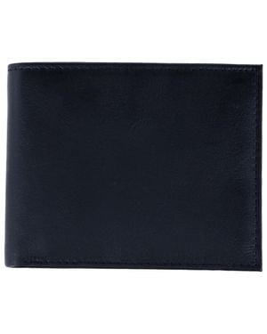 Trafalgar Orion Leather 8-slot Bi-fold Wallet - Blue