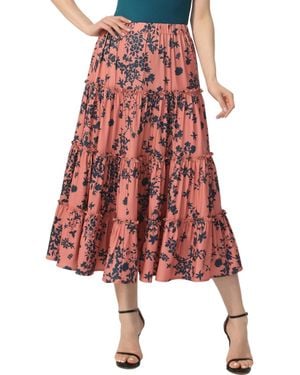 Kimi + Kai Kimi + Kai Tiered Midi Skirt