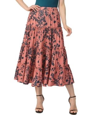 Kimi + Kai Kimi + Kai Tiered Midi Skirt
