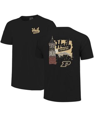 Image One And Purdue Boilermakers Hyper Local Clock Tower T-shirt - Black