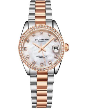 Stuhrling Quartz - White